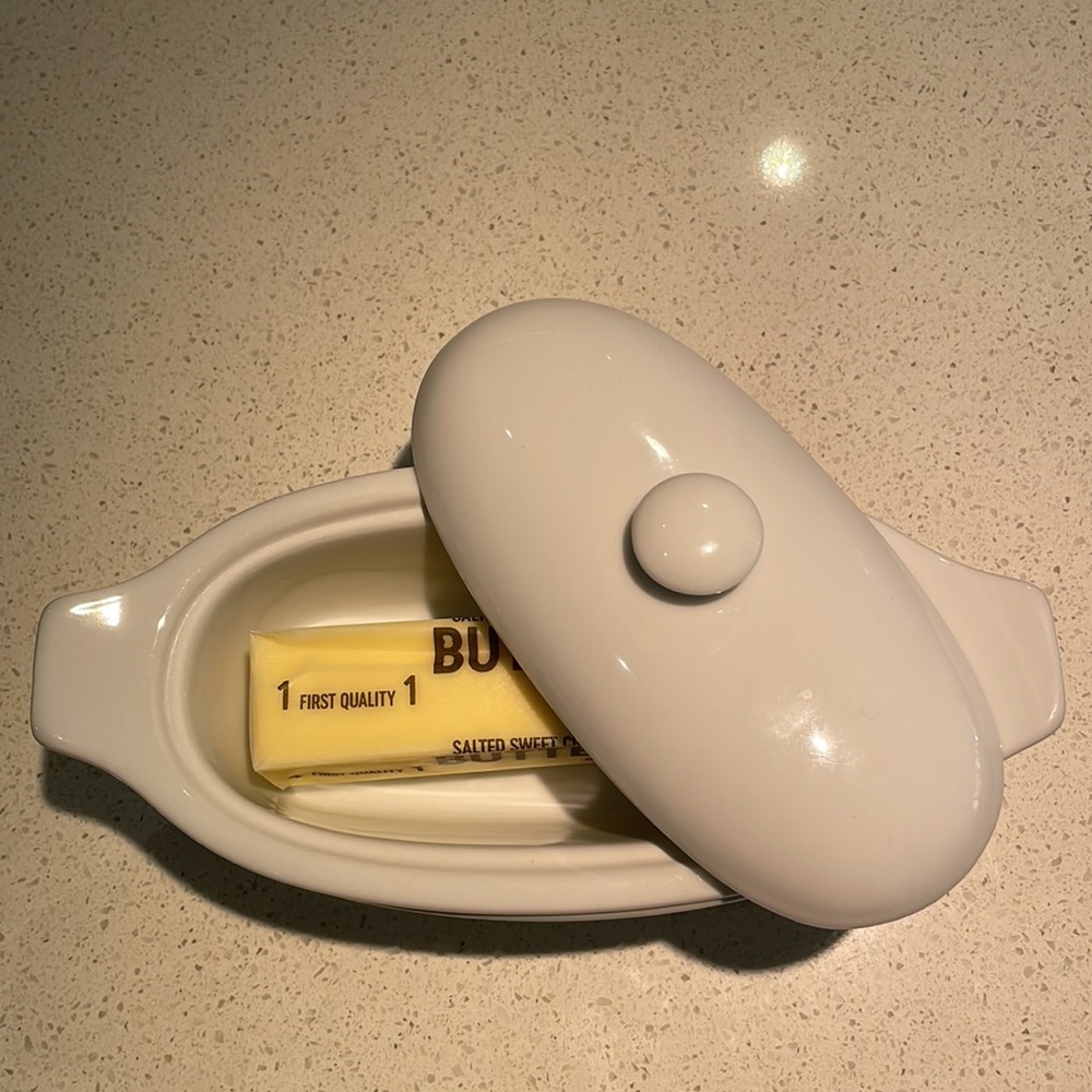 Authentic Full Size Cook Street Butter Boat in Classic White (3 pc set)